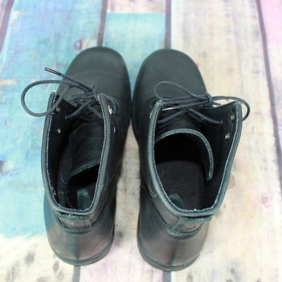 LL BEAN Leather Ankle Boots Booties Size 10 M - Picture 6 of 9